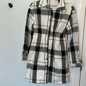 SHEIN checkered coat